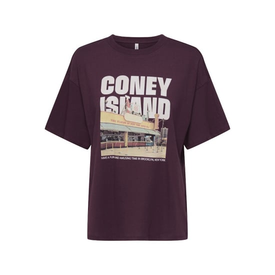 Only onlmila s/s print box jrs 15372177 grape wine mila coney island - Image 2