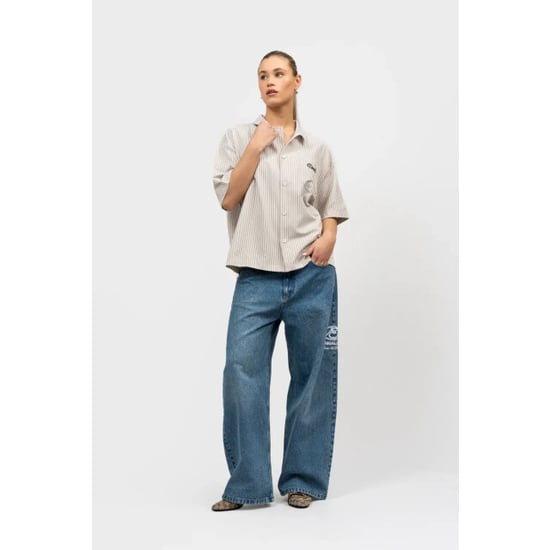 Equalité Milo boxy shirt striped - Image 4