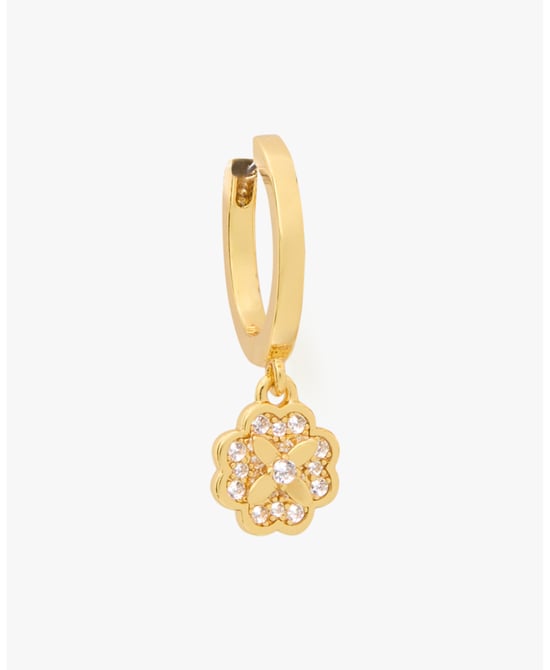 Heritage Bloom Huggie Drop Earrings - Image 4