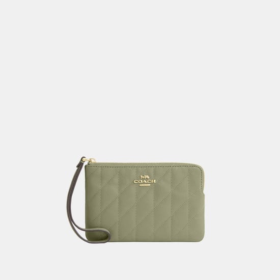 Corner Zip Wristlet With Quilting - Image 1