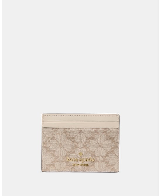 Spade Flower Small Slim Card Holder - Image 1