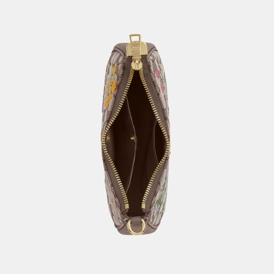Teri Mini Crossbody Bag In Signature Jacquard With Floral Embroidery - Image 4