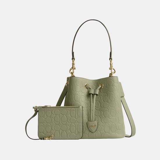 Rowan Bucket Bag In Signature Leather - Image 2