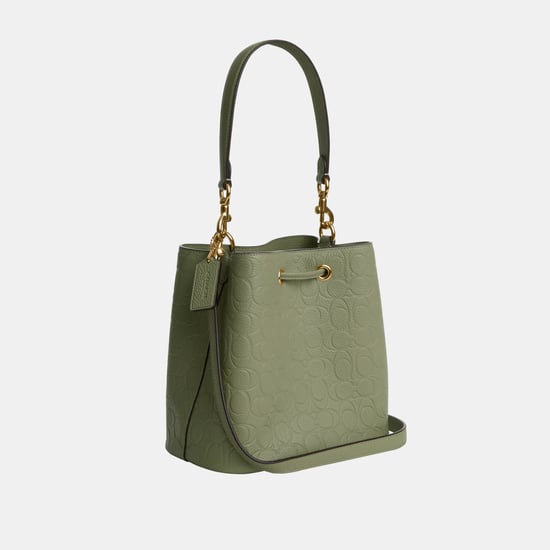 Rowan Bucket Bag In Signature Leather - Image 3
