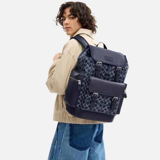 Sprint Backpack In Colorblock Signature Canvas - Image 4