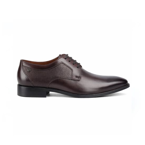 Base London Dome Heren Derby Schoenen Bruin - Image 1