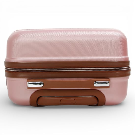 Expandable Rose Gold Hard Shell ABS Suitcase 8 Wheel Travel Large Luggage - Image 5