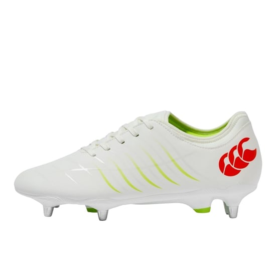 Canterbury Mens Phoenix 2.0 Team Soft Ground Football Boots (White/Orange) - Image 2