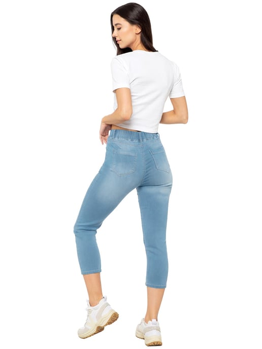 Enzo | Womens Cropped Jeans - Image 3
