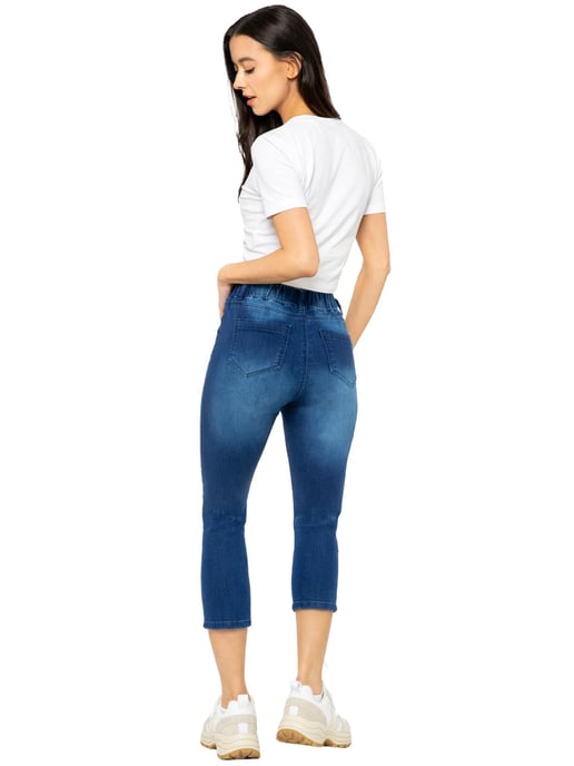 Enzo | Womens Cropped Jeans - Image 3