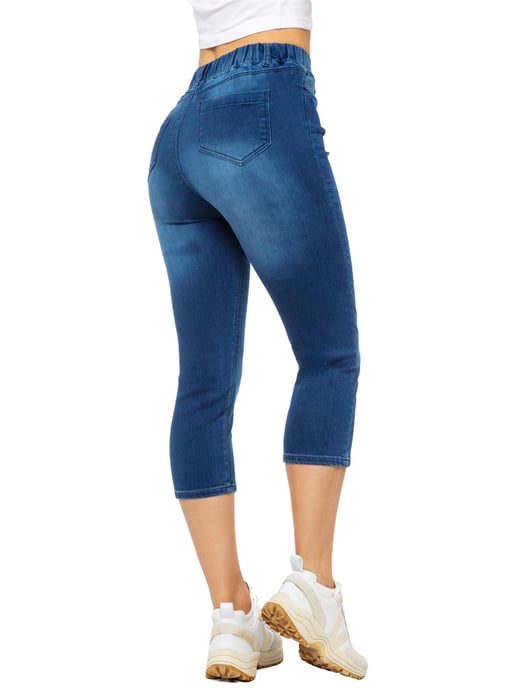 Enzo | Womens Cropped Jeans - Image 5