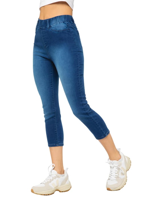 Enzo | Womens Cropped Jeans - Image 6