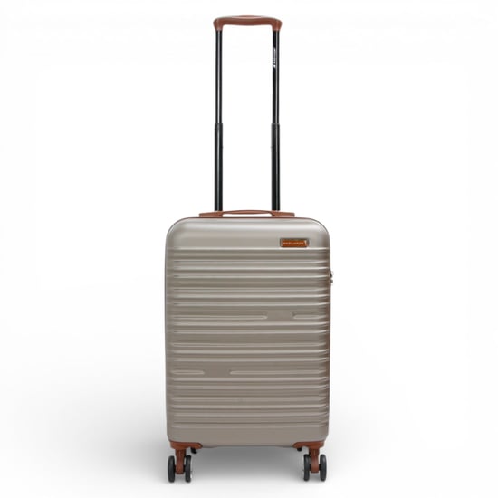 Hard Shell Champagne Cabin 55 x 36 x 20 cm ABS Suitcase Luggage for Easyjet, Ryanair - Image 2