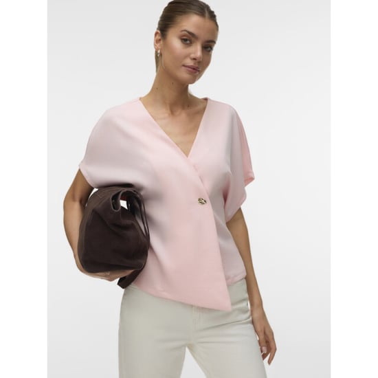 Vero Moda Vmsmilla sonja ss v-neck top exp licht - Image 2