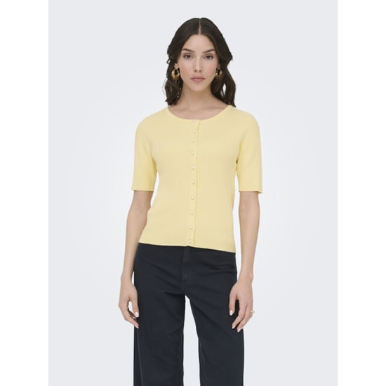 Jacqueline de Yong Jdygaby 24 o-neck pearl cardigan knt - - Image 3