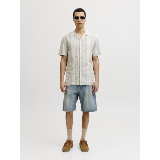Jack & Jones Jprblusummer lin. blen dobby ss shirt sn dessin - Image 4