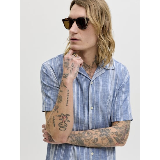 Jack & Jones Jprblusummer lin. blen dobby ss shirt sn dessin - Image 4