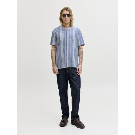Jack & Jones Jprblusummer lin. blen dobby ss shirt sn dessin - Image 6