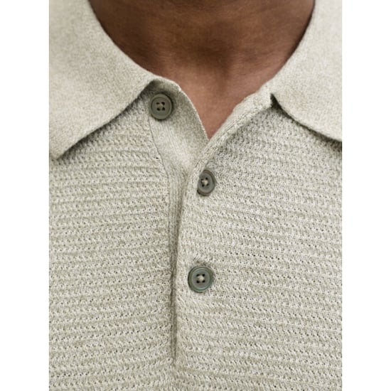 Jack & Jones Jprbluriley knit polo ss sn kaki - Image 3