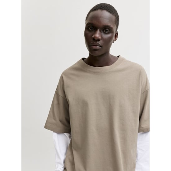 Jack & Jones Jcobiarritz doublelayer tee ls zand - Image 3