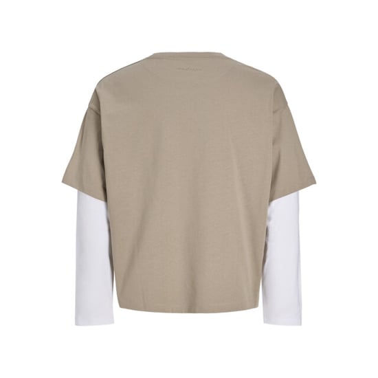 Jack & Jones Jcobiarritz doublelayer tee ls zand - Image 4