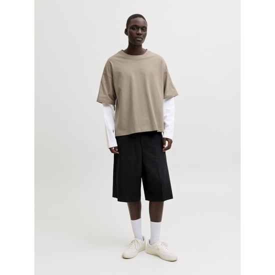 Jack & Jones Jcobiarritz doublelayer tee ls zand - Image 6