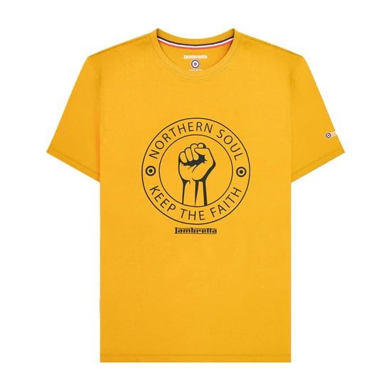 Lambretta Heren Northern Soul T-Shirt (Goud) - Image 1