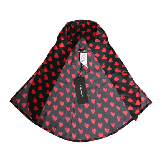 Printed Heart Silk Scarf - Image 2