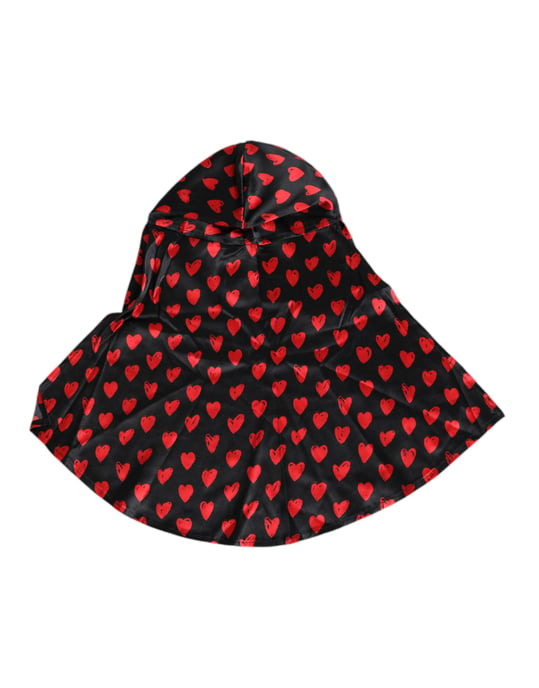 Printed Heart Silk Scarf - Image 3