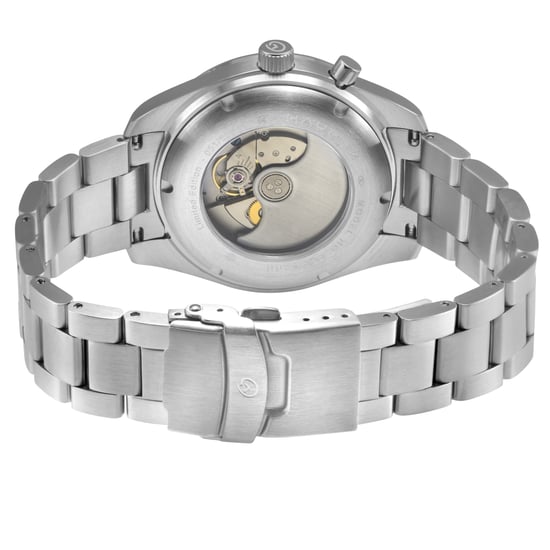 Haurex Italy Missione 316L Stainless Steel Case, Black Bezel, Black Dial, Stainless steel Bracelet Watch - Image 2