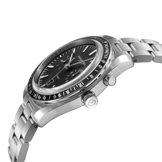 Haurex Italy Missione 316L Stainless Steel Case, Black Bezel, Black Dial, Stainless steel Bracelet Watch - Image 3