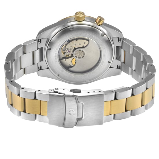 Haurex Italy Missione 316L Stainless Steel Case, Black Bezel, Black Dial, Stainless steel Bracelet Watch - Image 2