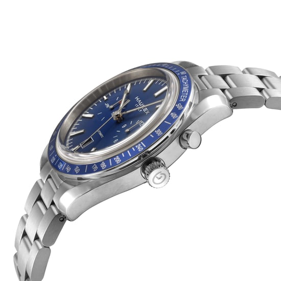 Haurex Italy Missione 316L Stainless Steel Case, Blue Bezel, Blue Dial, Stainless steel Bracelet Watch - Image 3