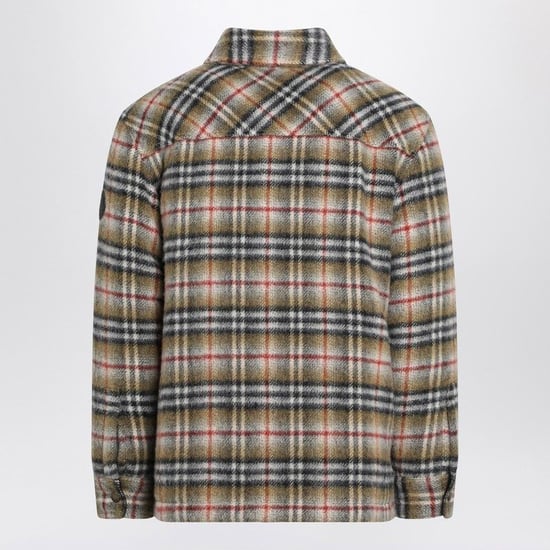 Beige Rutig Ullskjortjacka - Image 2