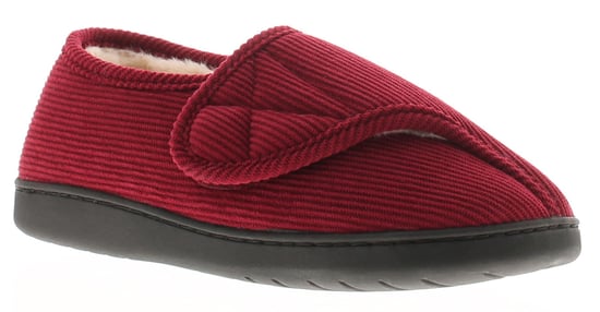 Dr Keller Womens Slipper Boots Valerie Touch Fastening burgundy - Image 1