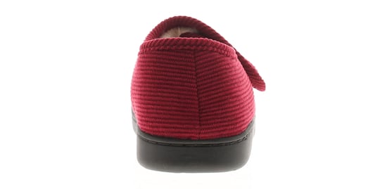 Dr Keller Womens Slipper Boots Valerie Touch Fastening burgundy - Image 4