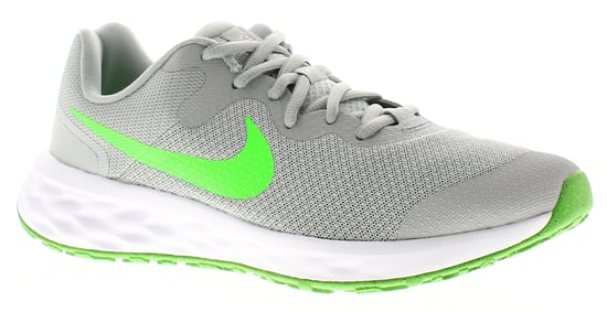 Nike Boys Running Trainers Revolution 6 Lace Up lt smoke grey green - Image 1