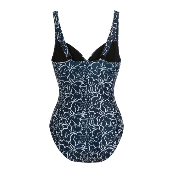 Regatta Dames Sakari Buikcontour Bloemen Einteilig Badpak (Marineblauw) - Image 2