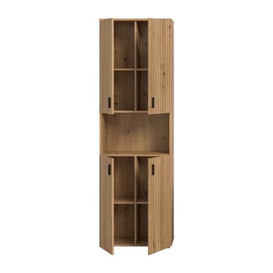 Furnilux Badkast in artisan eik 4 deuren met veel opbergruimte 60x192x30 cm - Image 3