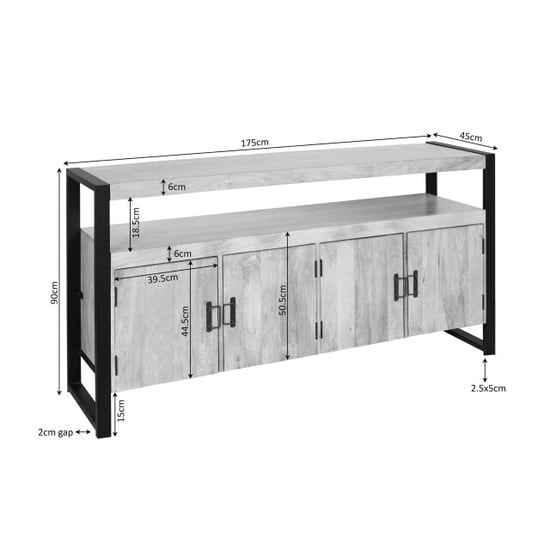 Starfurn dressoir britt - 45x175x90 cm - Image 3