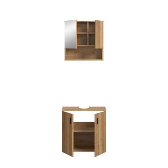 Furnilux Badcombinatie artisan oak compacte 2-delige set met spiegelkast en - Image 3