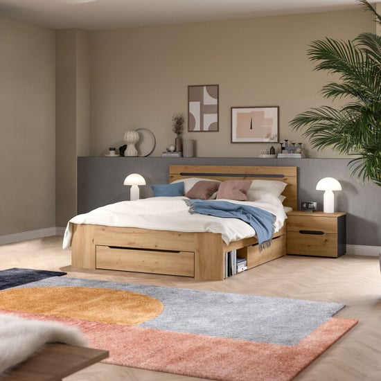 Furnilux Slaapkamer-set basalt 3-delig met bed en nachtkasten stijlvol en - Image 3