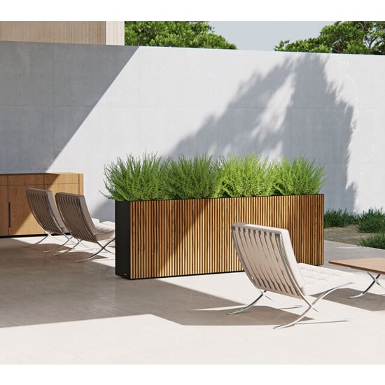 Herstera Garden Plantenbak cube xl 120x40x80 cm /houtlook - Image 3