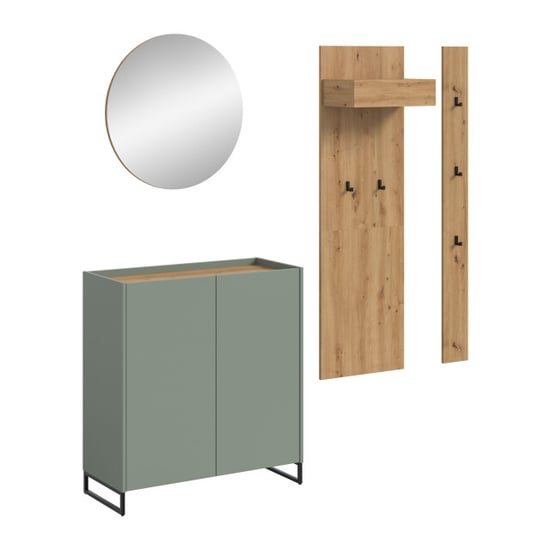 Furnilux Modulaire garderobecombinatie 4-delige set met spiegel en schoenenkast op - Image 1