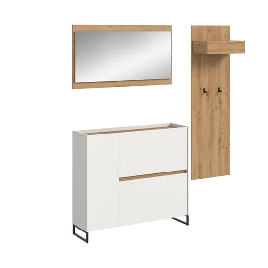 Furnilux Garderobecombinatie met spiegel en schoenenkast ordening in stijl - Image 1