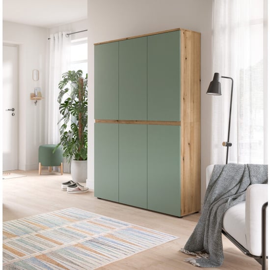 Furnilux Universele kast in trendy smoke met eiken accenten 105x175x37 cm - Image 5