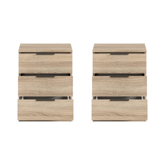Furnilux Nachtkasten set van 2 ruime ladekasten met volledige uitschuifsystemen - Image 3