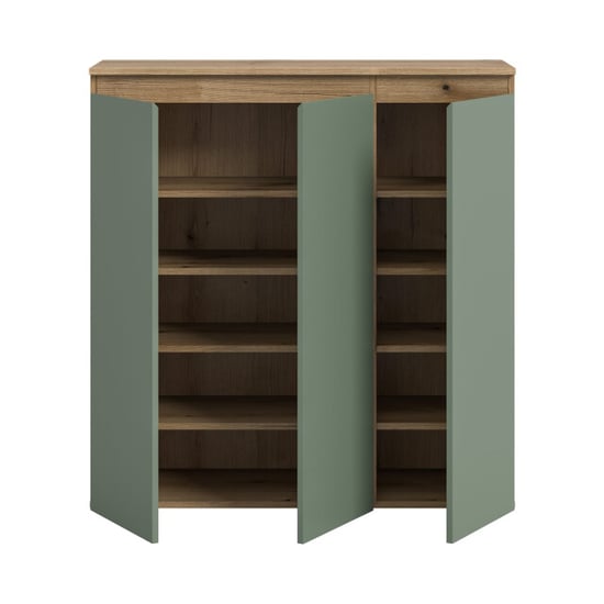 Furnilux Universele kast smoke met eiken accenten compacte opbergoplossing op - Image 6