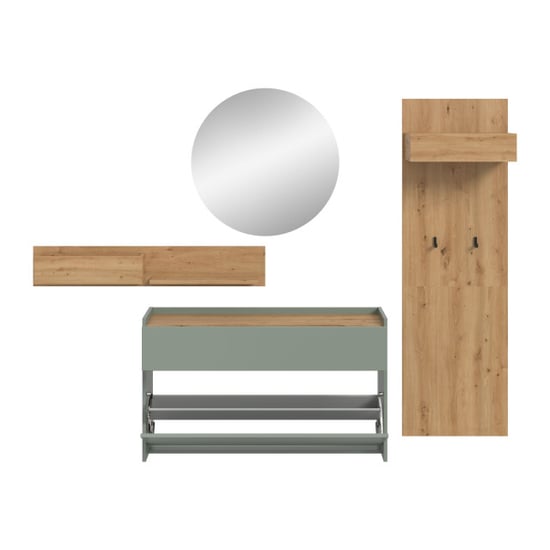 Furnilux Modulaire garderobecombinatie met schoenenkast en spiegels ruim op en creëer - Image 2