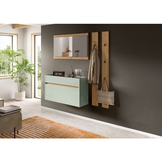 Furnilux 4-delige garderobecombinatie met schoenenkast en spiegel orde en stijl - Image 3